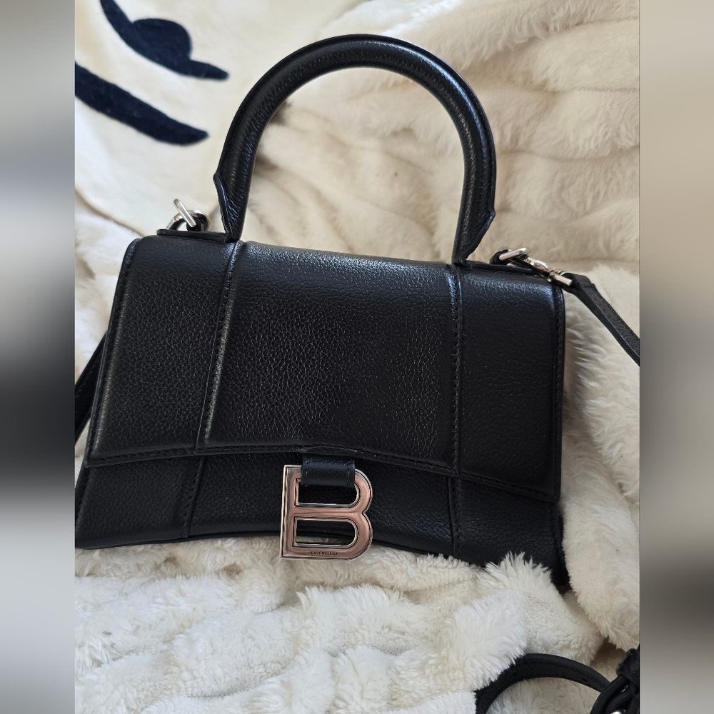 Authentic Balenciaga Hourglass Leather Bag